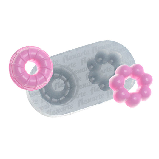 Molde de  Silicone 724 - Dupla de Bolinhos da Vovó