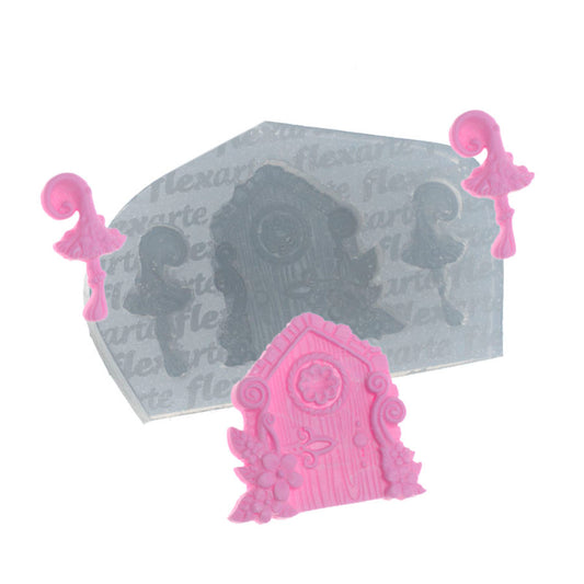 Molde de  Silicone 731 - Portinha Medieval Ret -  Pequena