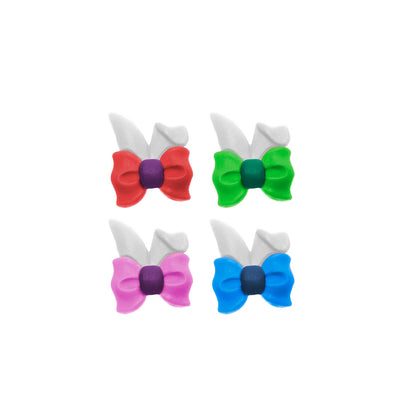 Moldes de Silicone 998 - Quarteto de Orelhas de Coelho Lynette c/ Laço Peq. 2cm