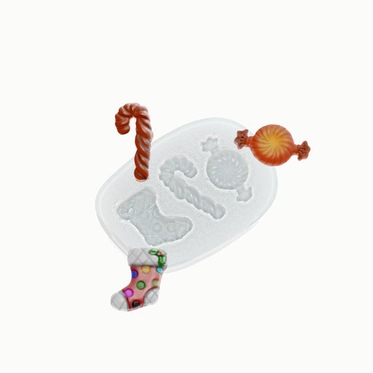 Molde de  Silicone 134 - Trio de Natal 2