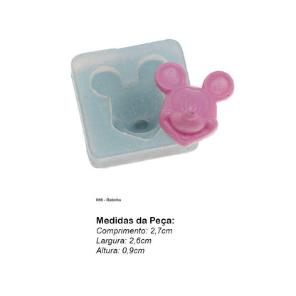Molde de  Silicone 066 - Ratinho