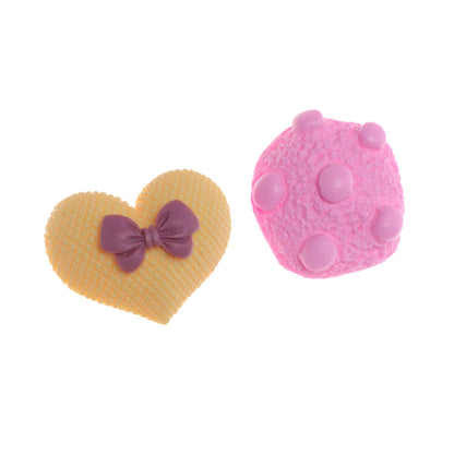 Molde de  Silicone 757 - Cookie + Coração c/ Lacinho