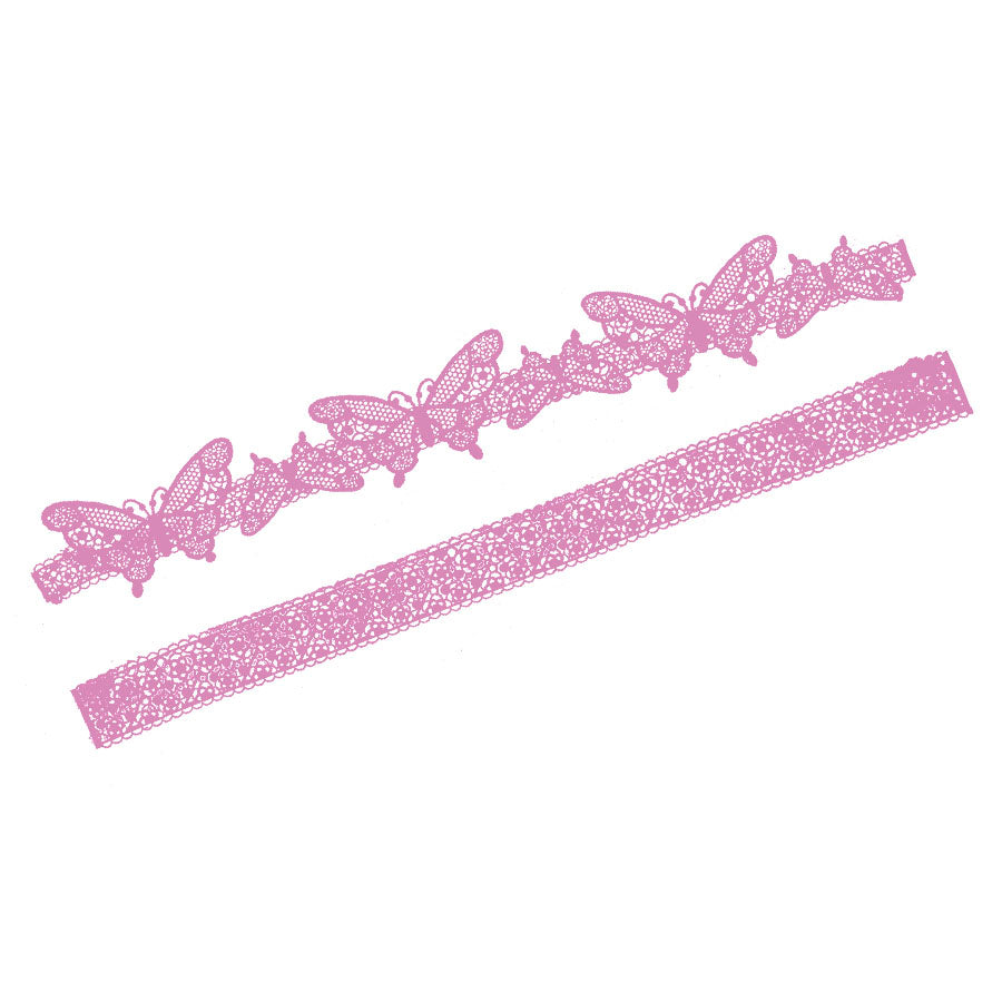 Molde de  Silicone 682 - Renda Queen Butterfly