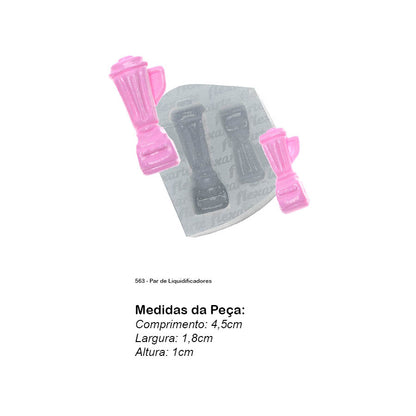 Molde de  Silicone 563 - Par de Liquidificadores