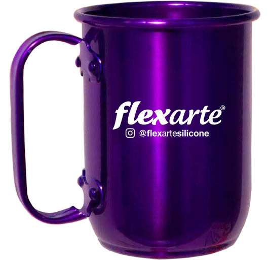 Caneca Roxa Flexarte de Alumínio - 350 ml