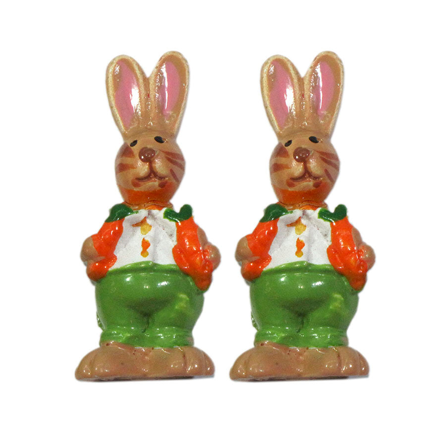 Molde de  Silicone 031 - Dupla de Coelhos c/ 2 Cenouras