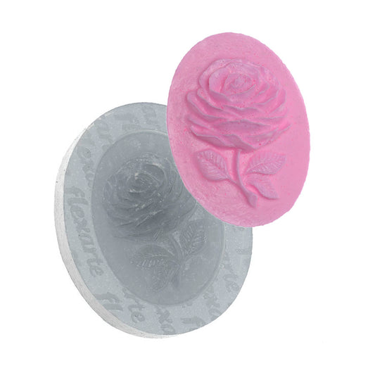 Molde de  Silicone 696 - Camafeu de Rosa Ewbank