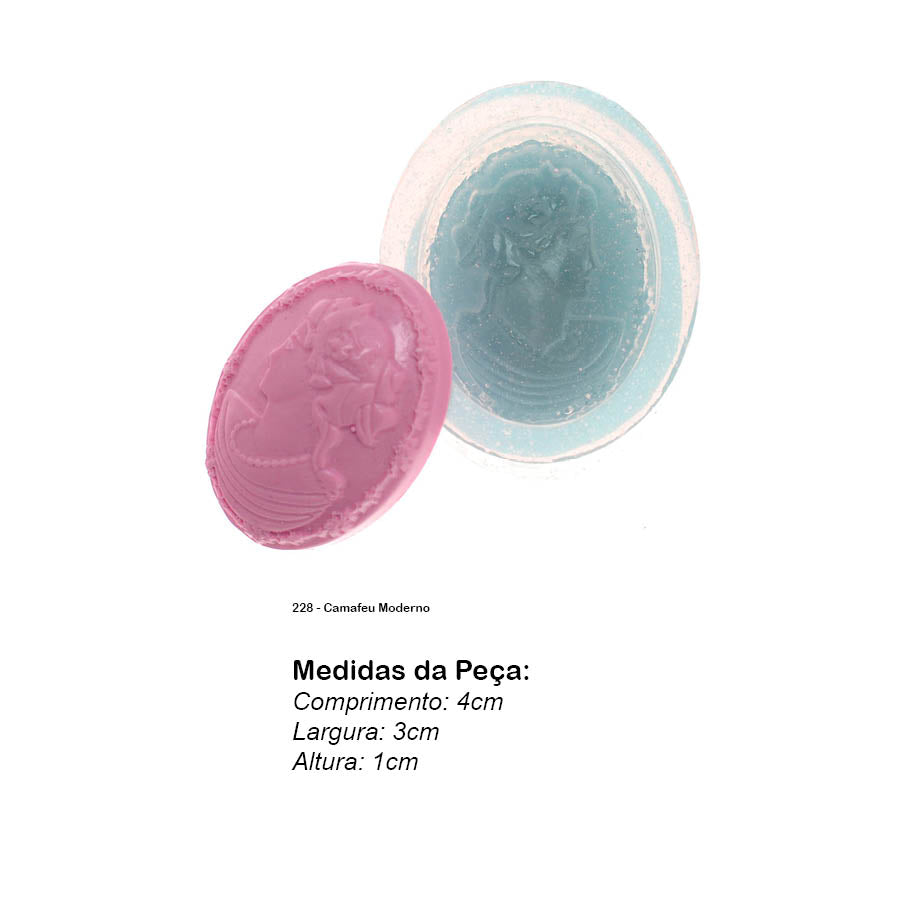 Molde de  Silicone 228 - Camafeu Moderno