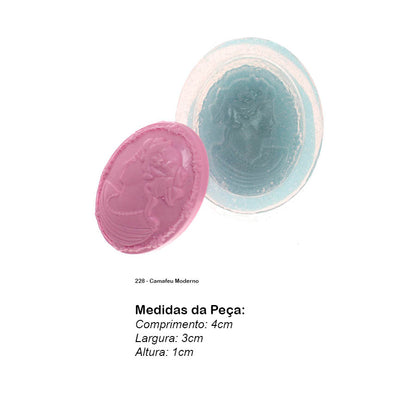 Molde de  Silicone 228 - Camafeu Moderno