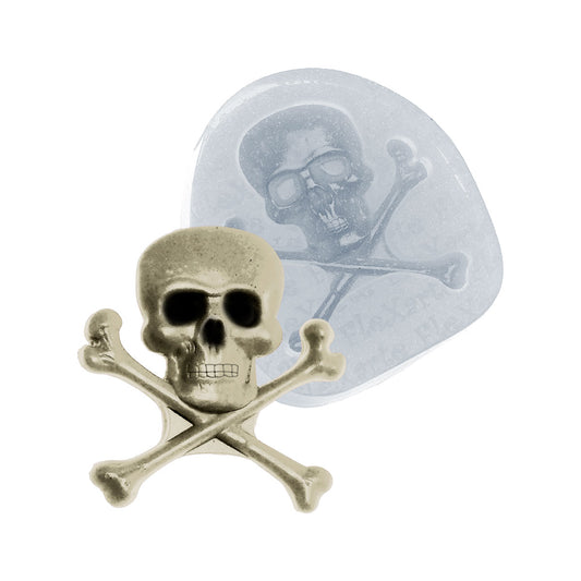 Molde de  Silicone 254 - Caveira Pirata