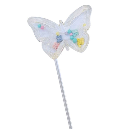 Molde de  Silicone 605 - Pirulito Borboleta Chocalho