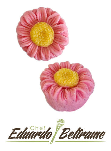 Molde de  Silicone 871 - Doce Modelado de Flor Margarida - EB
