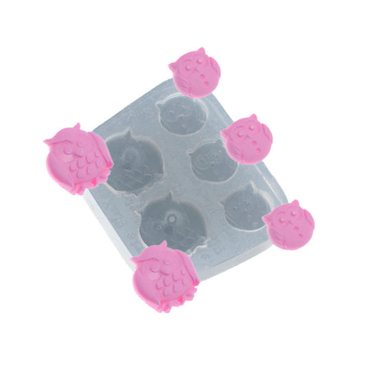 Molde de  Silicone 517 - Quinteto de Corujas