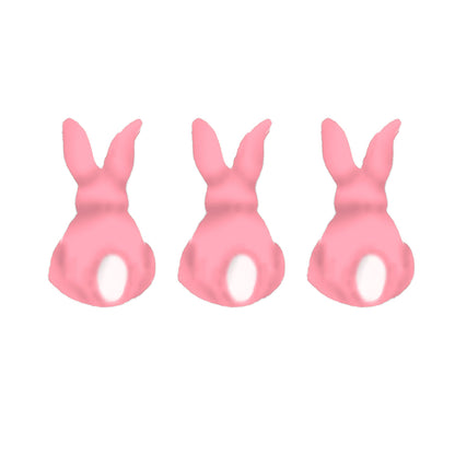 Molde de  Silicone 508 - Trio de Coelhinhos de Costas