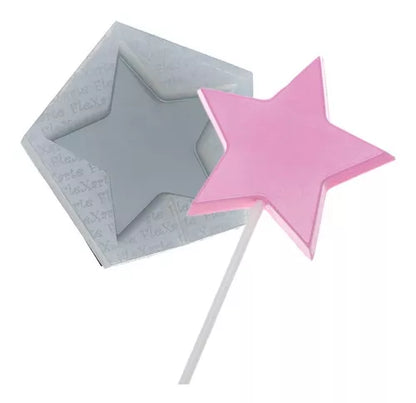 Kit C/ 4 - Pirulito De Cristal Estrela 6,8 Cm - Cod. 108