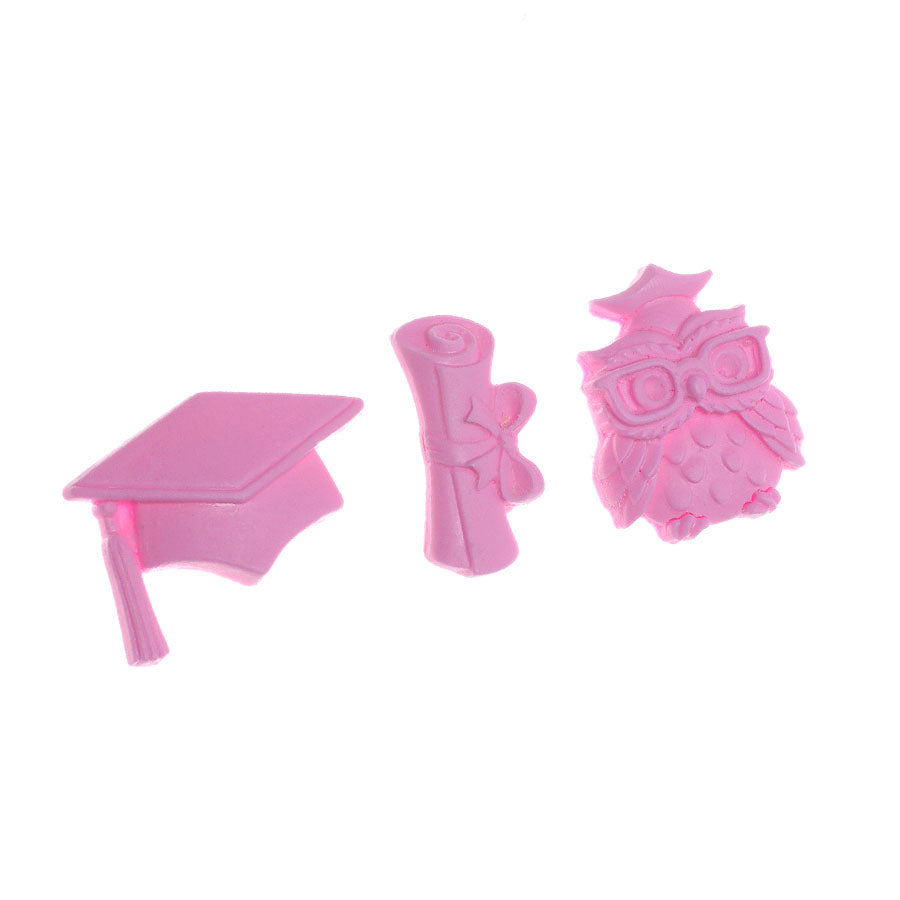 Molde de  Silicone 571 - Formatura Diploma + Capelo
