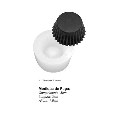 Molde de  Silicone 811 - Forminha de Brigadeiro