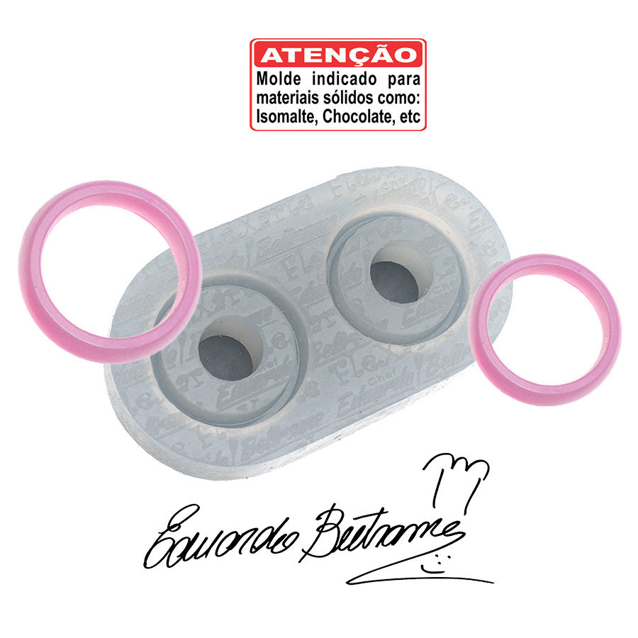 Molde de  Silicone 069 - Par de Alianças - EB