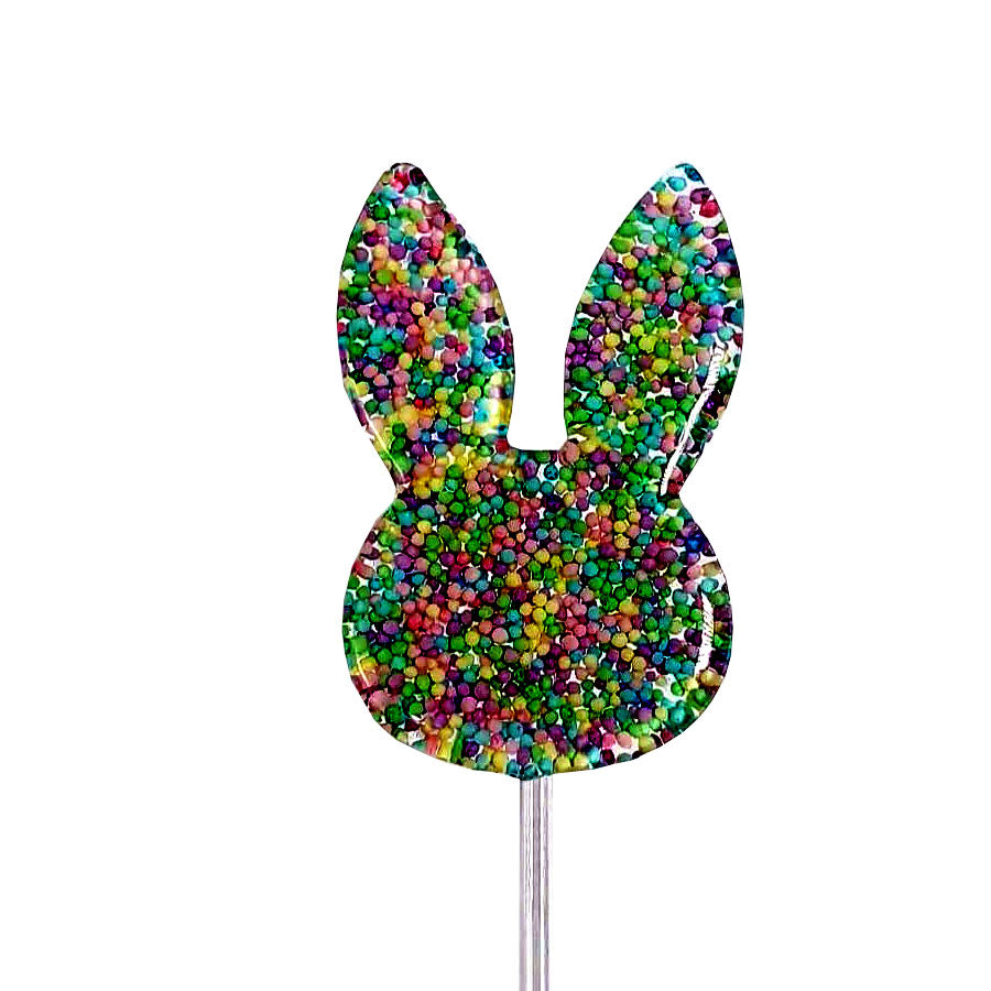 Molde de  Silicone 824 - Pirulito de Cristal Cabeça de Coelho 7 Cm