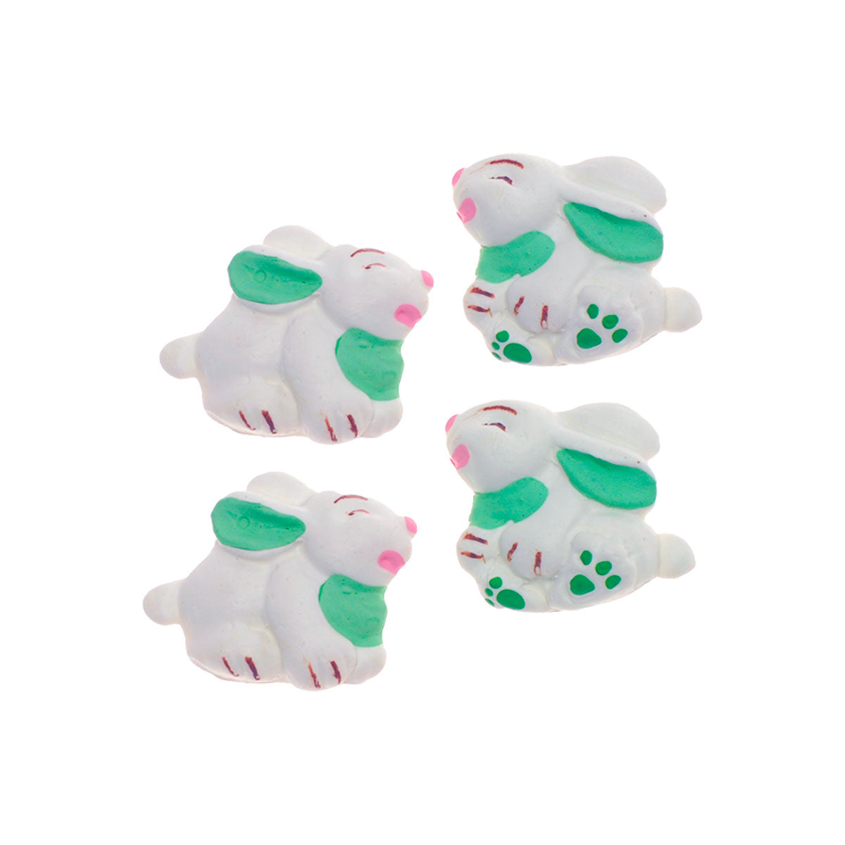 Molde de  Silicone 929 - Quarteto de Coelhos de Páscoa