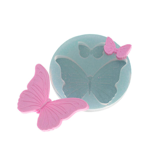 Molde de  Silicone 218 - Dupla de Borboletas