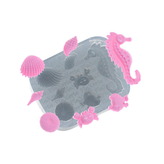 Molde de  Silicone 527 - Fundo do Mar Ouriço
