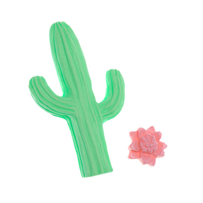 Molde de  Silicone 465 - Cacto Médio + Florzinha
