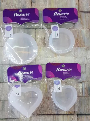Kit Com 4 Moldes De Pirulitos De Cristal Variados