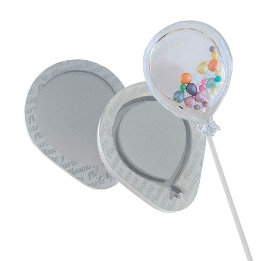 Molde de  Silicone 603 - Pirulito Balão (bexiga) Chocalho 6