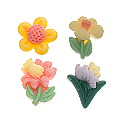 Molde de  Silicone 944 - Quarteto de Mini Flores Marsha Plus