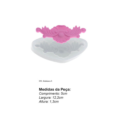 Molde de  Silicone 310 - Arabesco 3