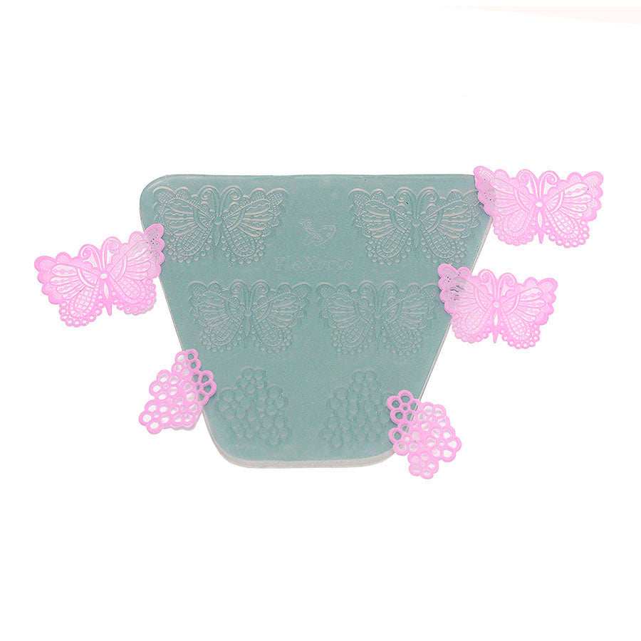 Molde de  Silicone 220 - Renda Borboleta 4's