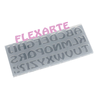 Molde de  Silicone 311 - Alfabeto Médio - BLACK FRIDAY