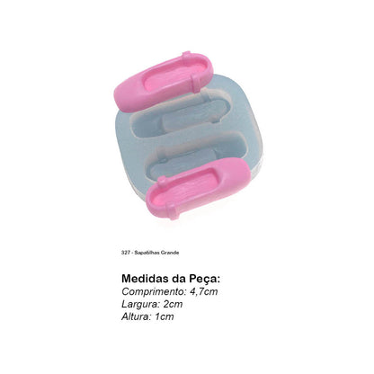 Molde de  Silicone 327 - Sapatilhas Grande