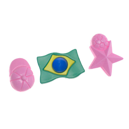 Molde de  Silicone 793 - Bandeira Brasil + Boné + Bola - Copa