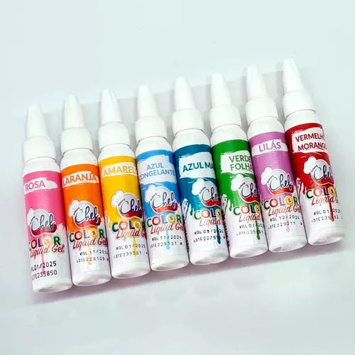Kit com 8 unidades Liquid Gel 25g Iceberg Chef Original