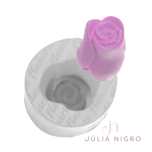 Molde de  Silicone 855 - Botão de Rosa - JN