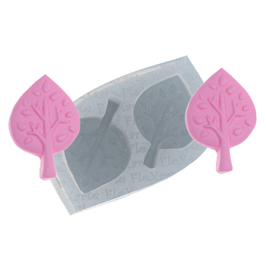 Molde de  Silicone 152 - Dupla de Árvores