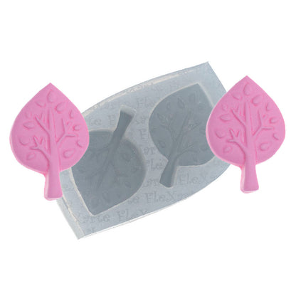 Molde de  Silicone 152 - Dupla de Árvores