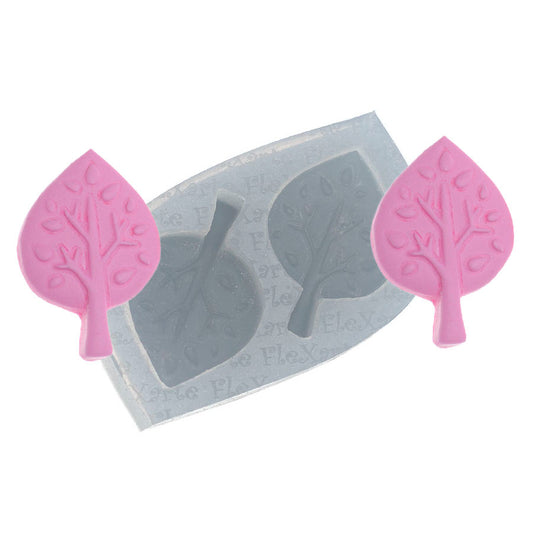 Molde de  Silicone 152 - Dupla de Árvores