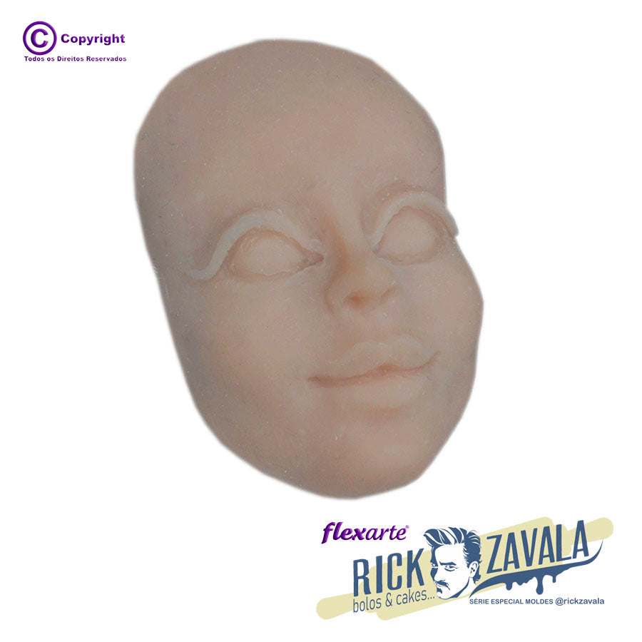 Molde de  Silicone 589 - Rosto Feminino RZ I