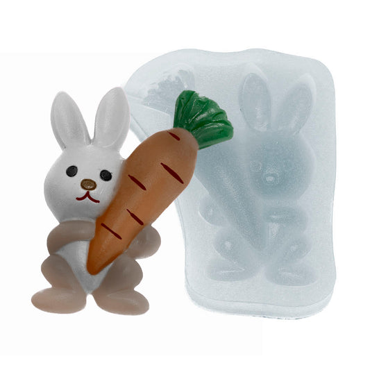 Molde de  Silicone 290 - Coelho com Cenoura Grande