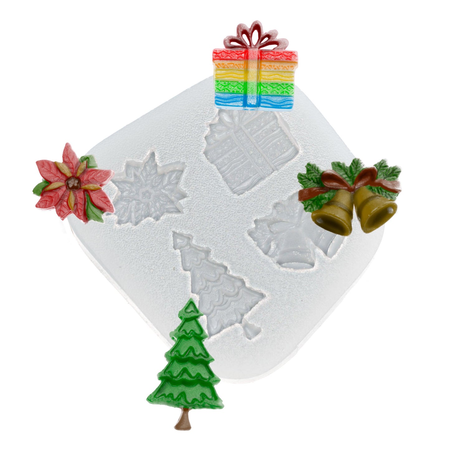 Molde de  Silicone 237 - Quarteto de Natal 5