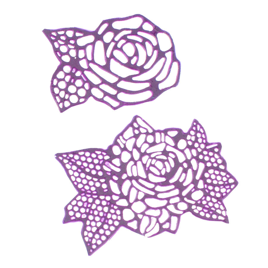 Molde de  Silicone 775 - Rendas Mini Rosa & Florais Mini