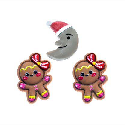Molde de  Silicone 988 - Natal 3 - Gingerbread + Lua de toquinha