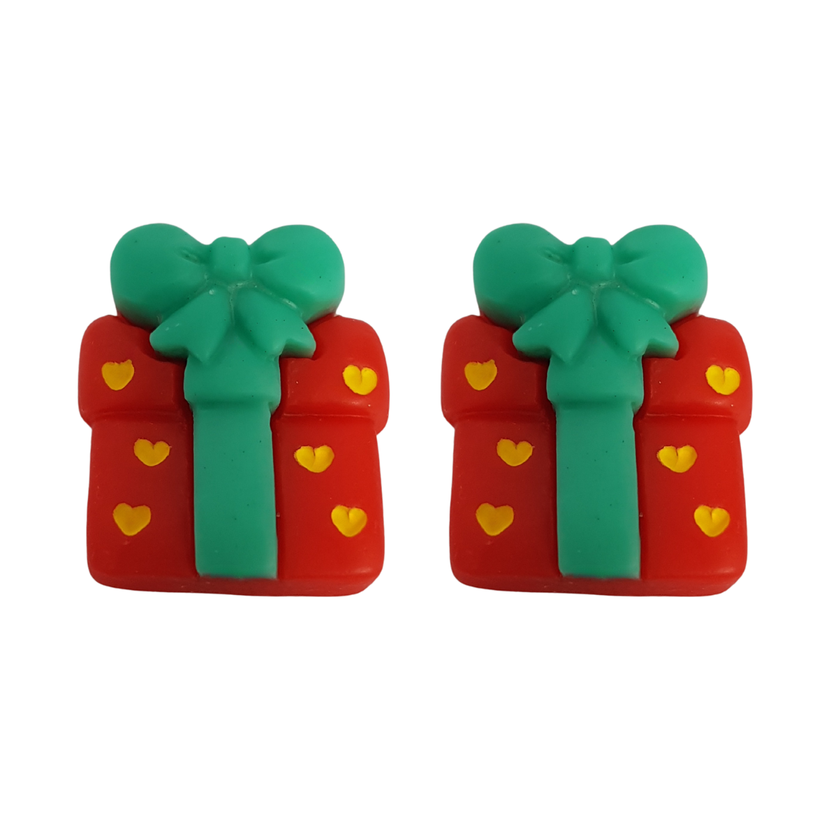 Molde de Silicone 1017 - Par de Presentinhos de Natal 2cm