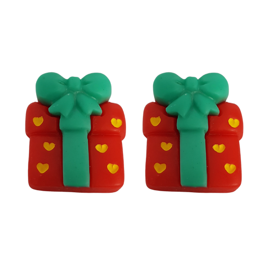 Molde de Silicone 1017 - Par de Presentinhos de Natal 2cm