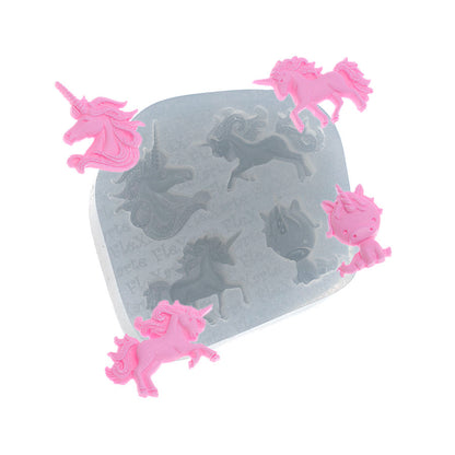 Molde de  Silicone 532 - Mini Unicórnios