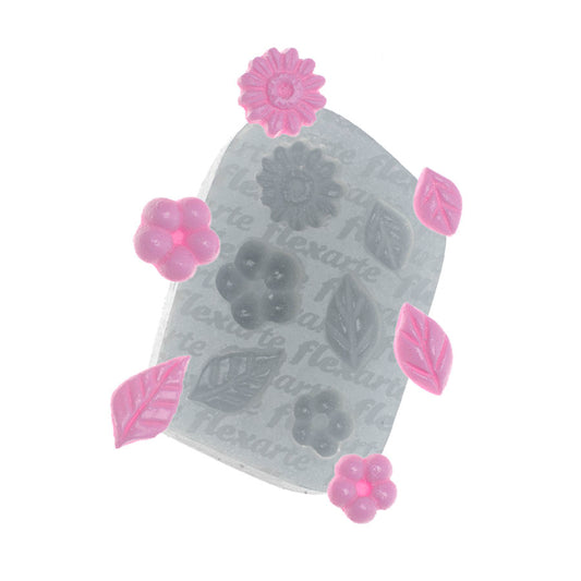 Molde de  Silicone 655 - Florzinhas Yael
