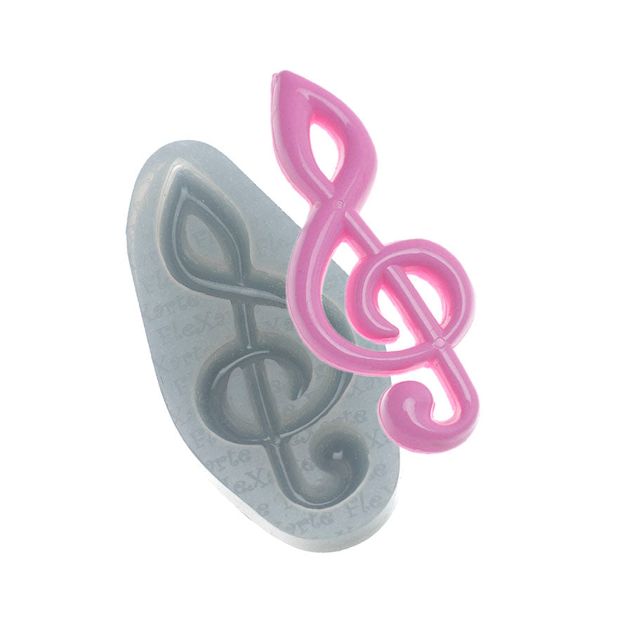 Molde de  Silicone 505 - Clave de Sol média